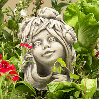 Blumenkind Trollblume Gartenfigur 20cm Zauberblume