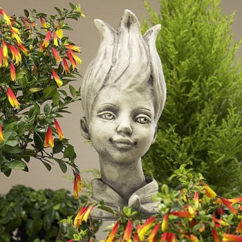 Blumenkind Tulpe Gartenfigur 25cm Zauberblume