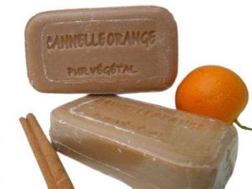 Zimt-Orange Pflanzenölseife Savonnerie de Bormes Provence 100g