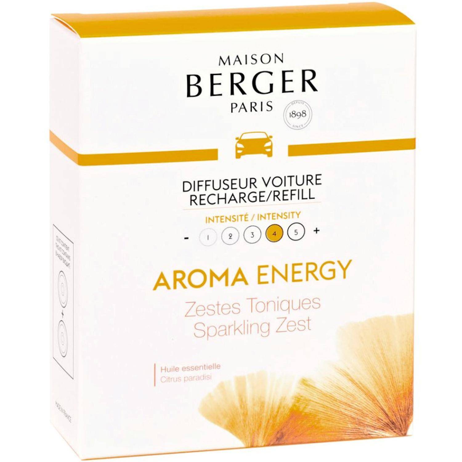 Autoduft Nachfüller Aroma Energy 2 Stück Maison Berger 