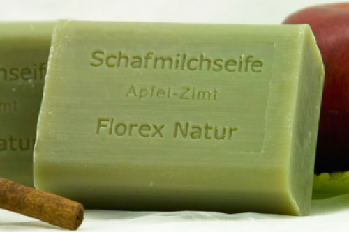 Apfel-Zimt Florex Schafmilchseife 100g