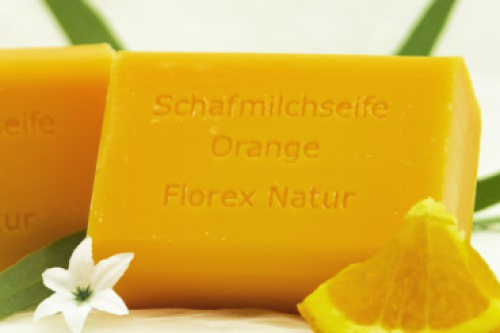 Orange Florex Schafmilchseife 100g