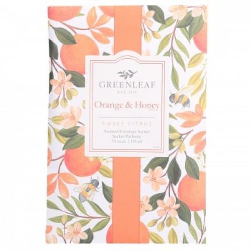 Orange and Honey Duftsachet Orange und Honig groß von Greenleaf