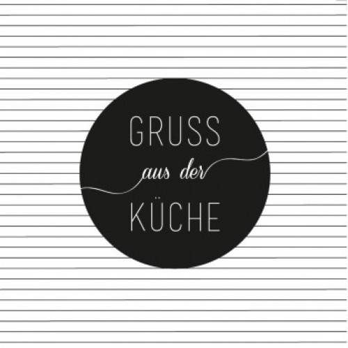 Gruß aus der Küche Servietten 33x33 PET Räder Design