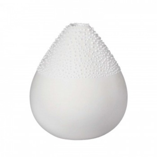 Perlenvase weiß Design3 8x9cm Zuhause von Räder Design