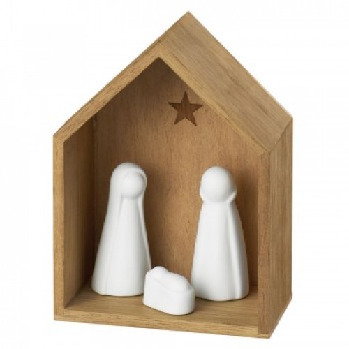 Kleine Krippe Winterzeit 5,5x12x9cm von Räder Design