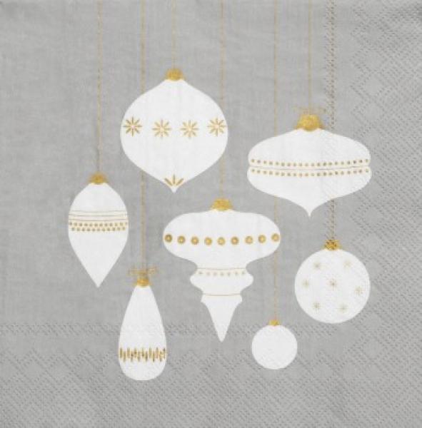Weihnachtskugeln Serviette 33x33 von Räder