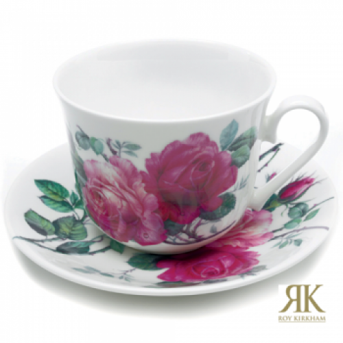 Frühstückstasse der Serie English Rose von Roy Kirkham 450 ml