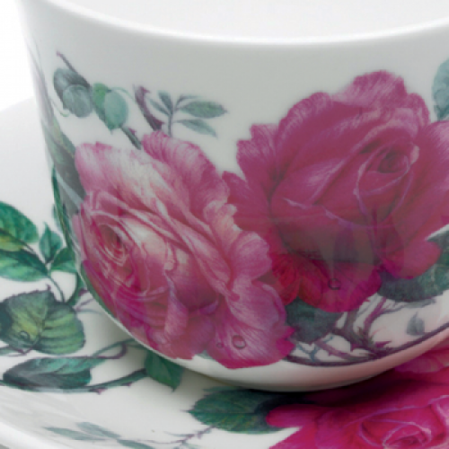Frühstückstasse der Serie English Rose von Roy Kirkham 450 ml