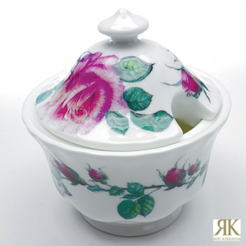  Zuckerdose mit Deckel English Rose Roy Kirkham