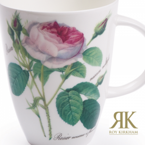 Becher Louise Rose mit Knospen Redoute Rose 400ml Roy Kirkham
