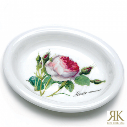 Seifenschale oval Redoute Rose 12,5x10,5cm Roy Kirkham