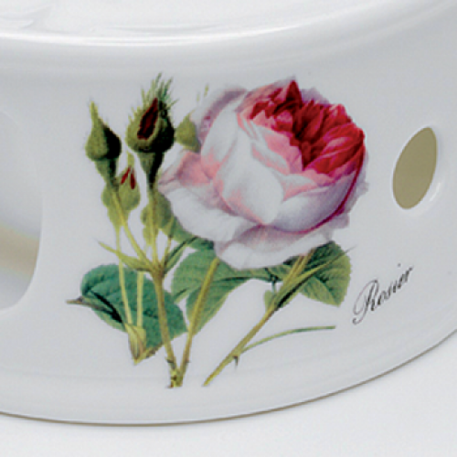 Stövchen mit der Redoute Rose von Roy Kirkham