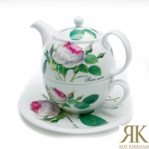 Tea for One 3teilig Redoute Rose Roy Kirkham