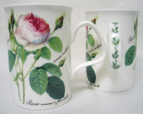 1 Blüte Becher Lancaster 320ml Redoute Rose Roy Kirkham