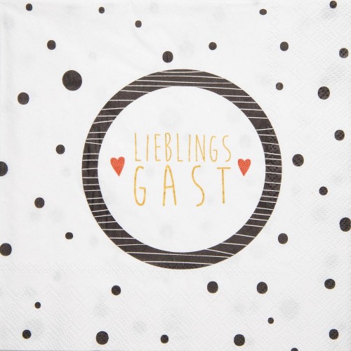 Lieblingsgast Lunch Serviette von Räder Design