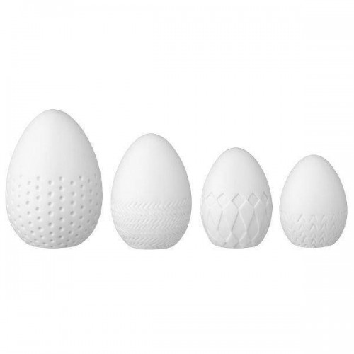 Porzellaneier weiß 4erSet Frühlingsboten von Räder Design