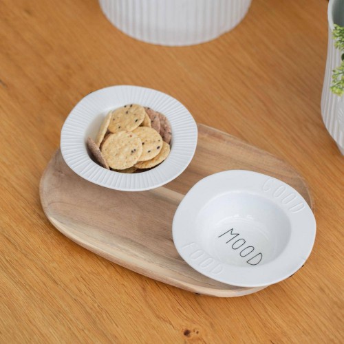 Holzteller Breakfast Akazie 23x16cm Dining von Räder Design