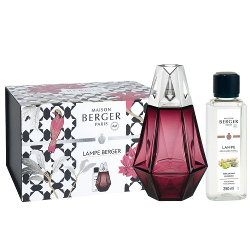 Prisme grenat Duftlampe Set von Lampe Berger