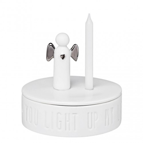 Engelslicht You light up silber Dose 7x6,5cm Herzstücke von Räder