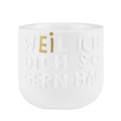 Eierbecher Weil ich dich so gern hab 5x4,5cm von Räder Design