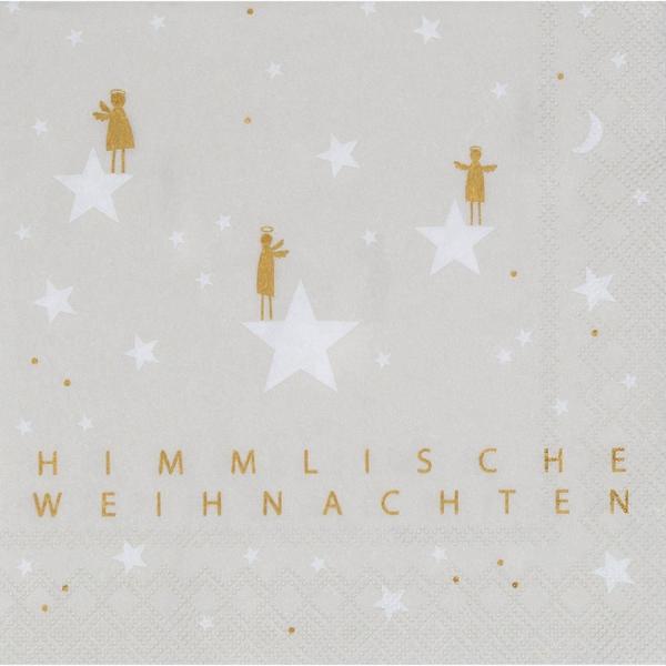 Himmlische WeihnachtenCocktail Serviette 25x25cm Räder Design