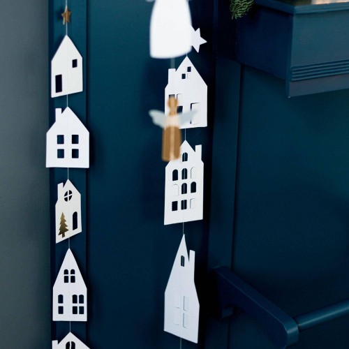 Kette Häuschen Winterstadt lang 83,5cm Living von Räder Design