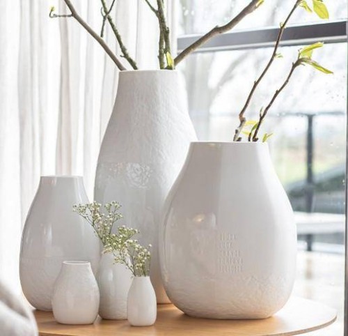Vase Ruhe 5-sprachig Freiform 12,5x11x20cm Räder Design