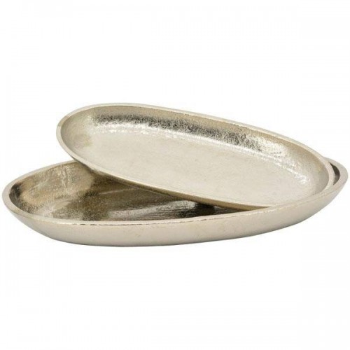 Schale oval Aluminium 26x11,5x2,5cm