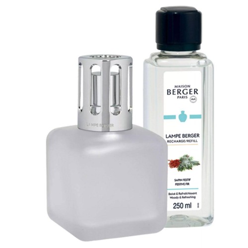 Glacon satiniert Duftlampe Set von Lampe Berger