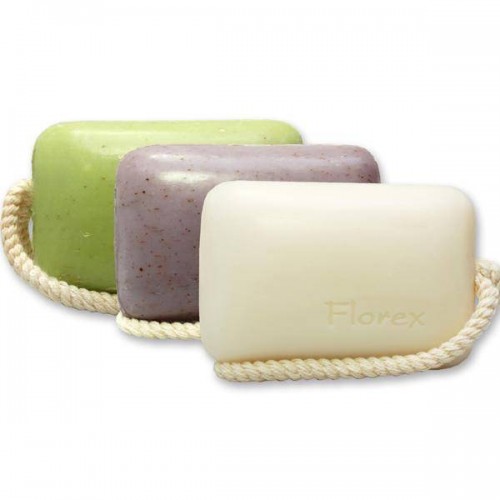 Kordelseifen Lavendel, Eisenkraut und Classic im 3er Set je 150g