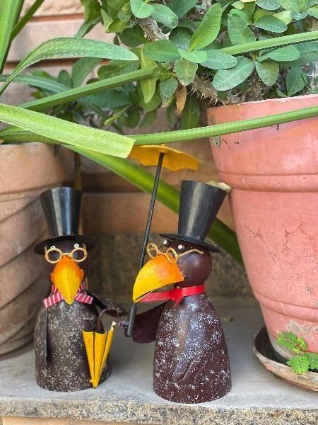 Zaunhocker Rabe sortiert 1 Stück 14x14x26cm