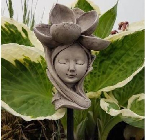 Blumenkind klein Magnolie Resin betonfarben Zauberblume
