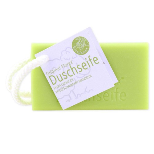 Duschseife mit Kordel Eisenkraut Florex Schafmilchseife 150g