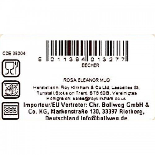 Becher Eleanor 320 ml Redoute Rose von Roy Kirkham