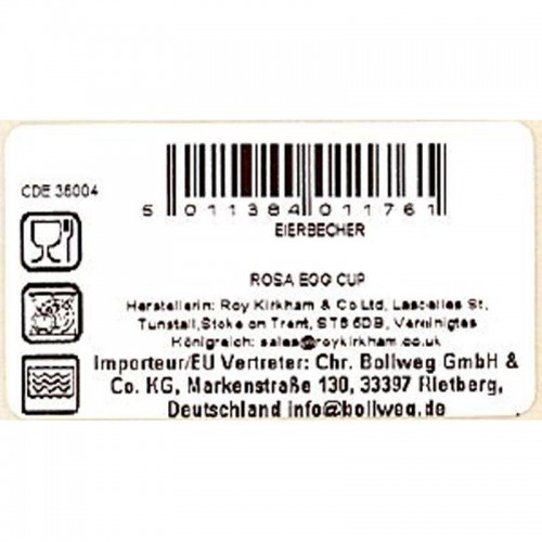 Eierbecher 5,9x4,7cm Redoute-Rose von Roy Kirkham