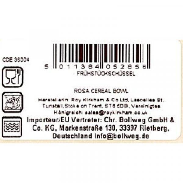 Müslischale Redoute Rose von Roy Kirkham, 17,5cm