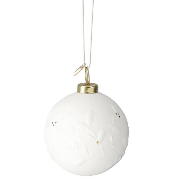 Christbaumkugel Winterkugel Mistelzweig 6 cm Räder Design