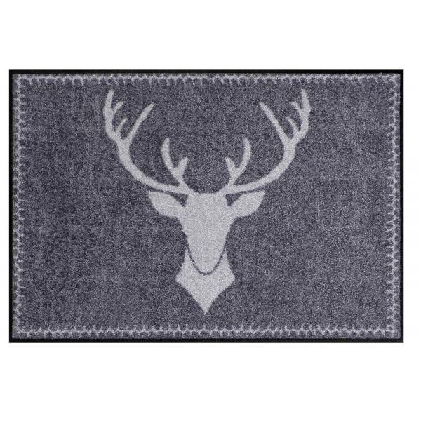 Franz anthrazit Wohnmatte 50x75cm Fußmatte von Salonloewe