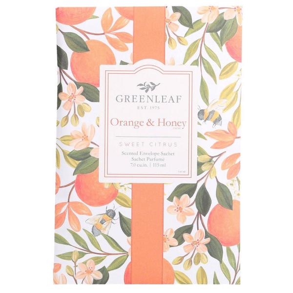 Orange & Honey - Orange und Honig von Fresh Scents Duftsachet Large – langanhaltender Raumduft für Zuhause & unterwegs
