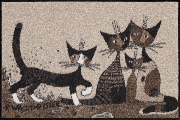 Serafino and friends by Rosina Wachtmeister Wohnmatte 50x75cm Fußmatten Salonloewe