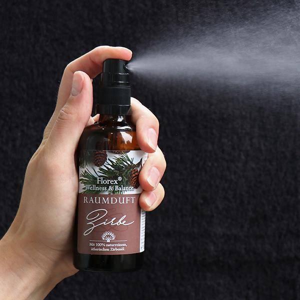Zirbe Duftspray mit naturreinem, ätherischen Öl von Florex 100ml