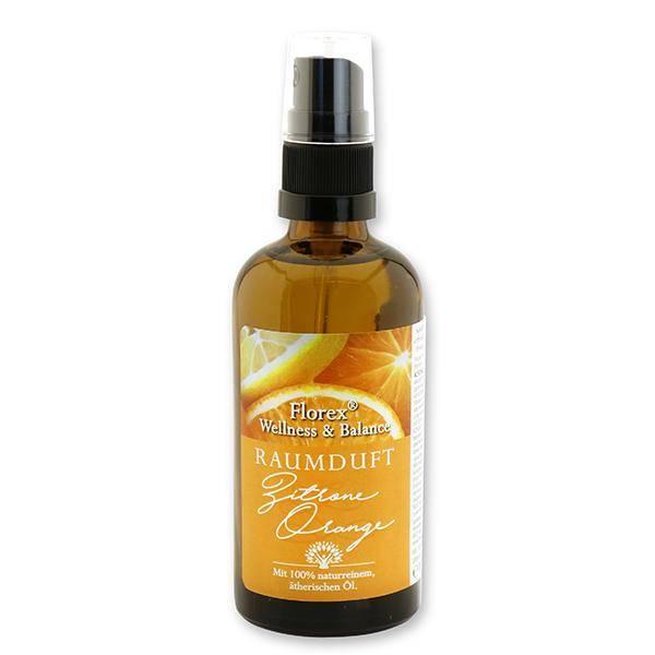 Zitrone-Orange Duftspray mit naturreinem, ätherischen Öl von Florex 100ml