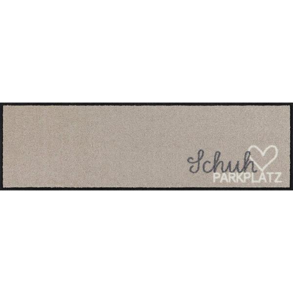 Schuhparkplatz pur taupe 30x100cm Fußmatte Salonloewe