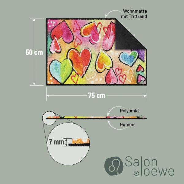 Heart Motion Wohnmatte 50/75 Fußmatte Salonloewe