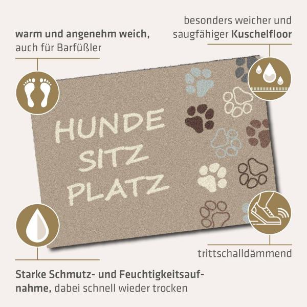 Hunde SitzPlatz randlos 50x70cm Salonloewe
