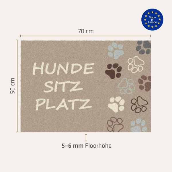 Hunde SitzPlatz randlos 50x70cm Salonloewe