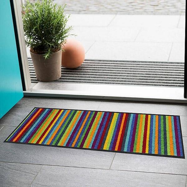 Schuhparkplatz Lund bunt 30x100cm Fußmatte Salonloewe