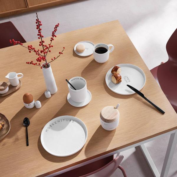 Teller klein Für dich stehe ich sogar früh auf 11cm Porzellan Dining Breackfast von Räder Design 11cm