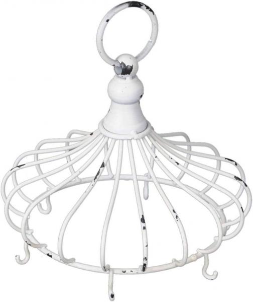 Kräuterkrone geschwungen creme 5 Haken 23,5x23,5x19cm Exner